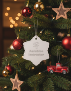 [2D FLAT ACRYLIC] #1 Aerobic Instructor Christmas Ornament – Unique Gift for Fitness Coach