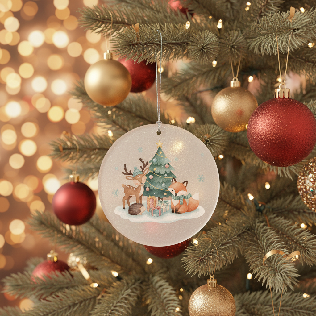 [2D FLAT ACRYLIC] Baby's First Christmas Ornament 2025 – Keepsake Gift for New Parents