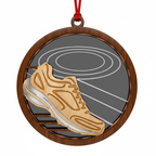 [2D FLAT ACRYLIC] Runner Christmas Ornament – Elegant Gift for Marathon & Track Athletes
