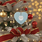 [2D FLAT ACRYLIC] Inspirational Thank You Gift for Colleague – 'Be Proud of The Work You Do' Ceramic Heart Ornament