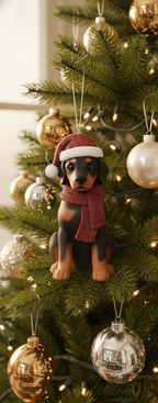 [2D FLAT ACRYLIC] Bulldog Christmas Ornament | Festive Holiday Decor for Dog Lovers