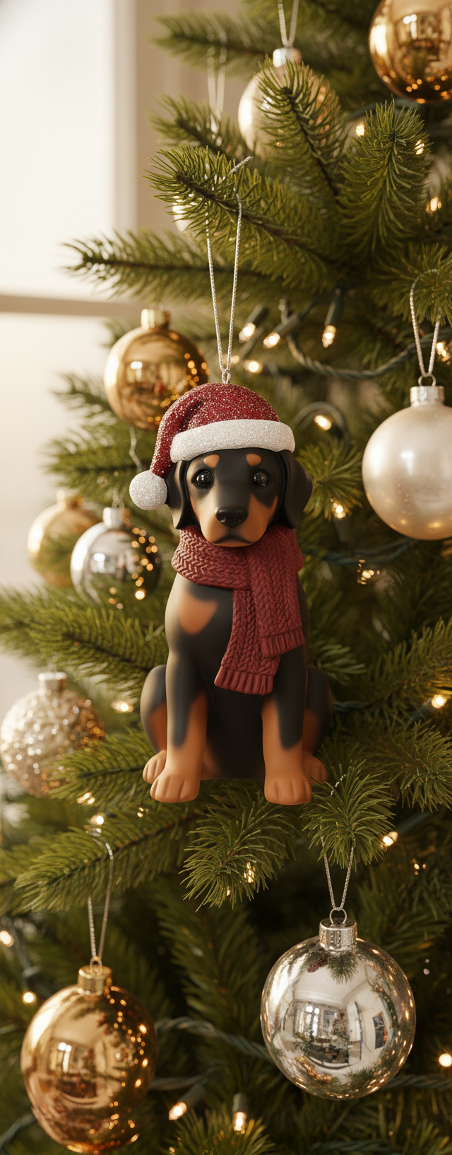 [2D FLAT ACRYLIC] Bulldog Christmas Ornament | Festive Holiday Decor for Dog Lovers