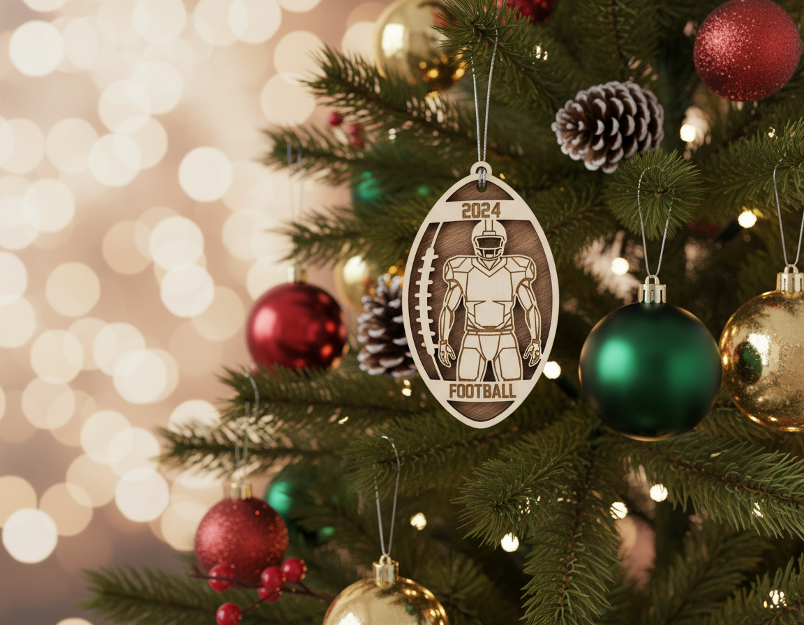 [2D FLAT ACRYLIC] Football Spotlight Ornament Male & Female