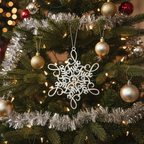 [2D FLAT ACRYLIC] Funny 2024 Snowflake Ornament – Unique Christmas Gag Gift for Adults
