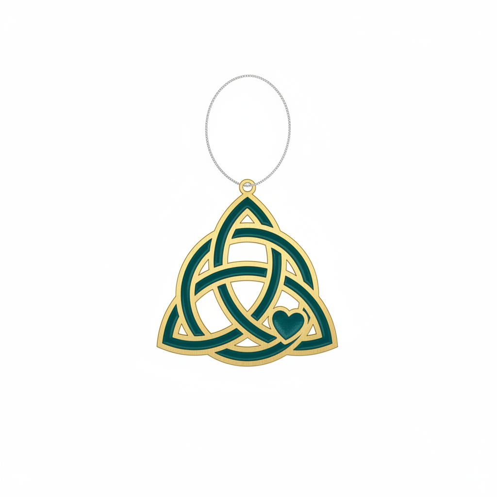 [2D FLAT ACRYLIC] Celtic Knot of Friendship Wood Ornament – Meaningful Holiday Gift for Friends