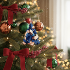 [2D FLAT ACRYLIC] Book Lover Christmas Ornaments – Acrylic Bookshelf Tree Pendants