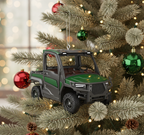 [2D FLAT ACRYLIC] Red Semi Truck Christmas Ornament | Detailed Big Rig Trucker Gift for Holiday Decor