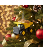 [2D FLAT ACRYLIC] Red Truck Christmas Ornament with Tree | Vintage Trucker Gift for Holiday Decor