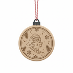 [2D FLAT ACRYLIC] Funny Skibidi Rizzmas Christmas Ornament – Gag Gift for Teens