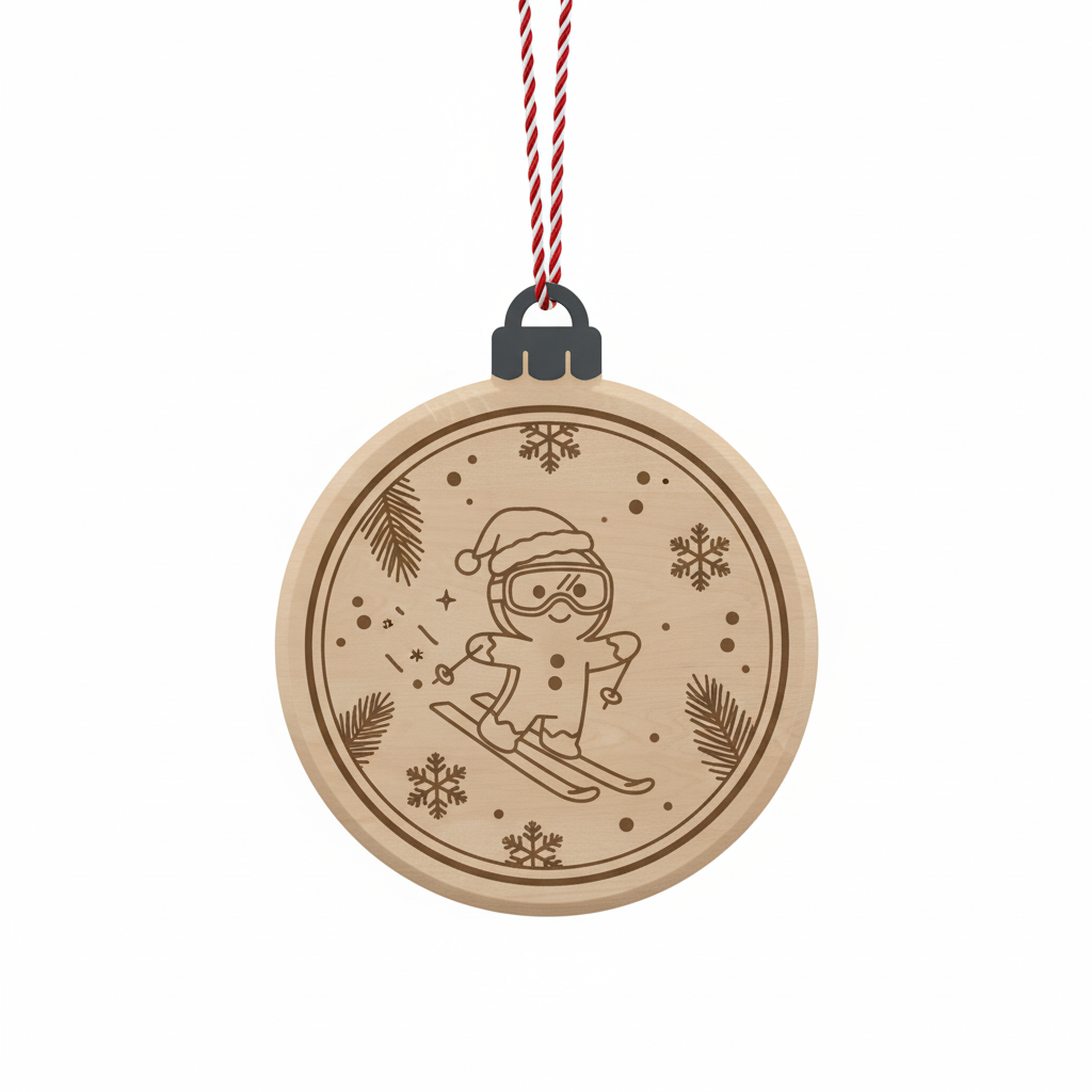 [2D FLAT ACRYLIC] Funny Skibidi Rizzmas Christmas Ornament – Gag Gift for Teens