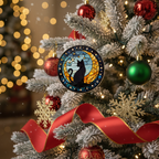 [2D FLAT ACRYLIC] Mystical Black Cat on Moon Suncatcher – Acrylic Window Hanging Decor