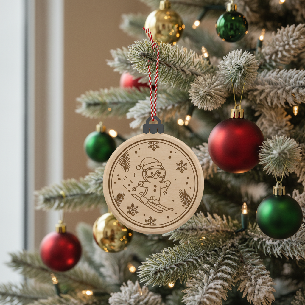 [2D FLAT ACRYLIC] Funny Skibidi Rizzmas Christmas Ornament – Gag Gift for Teens