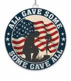 [2D FLAT ACRYLIC] Veteran Christmas Ornament – Patriotic Military Holiday Tree Decoration Gift