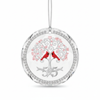 [2D FLAT ACRYLIC] 55th Emerald Anniversary Glass Ornament – Keepsake Gift for Parents & Couples