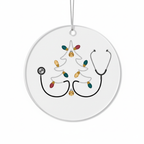 [2D FLAT ACRYLIC] Acrylic Nurse Christmas Ornament – Heartfelt Appreciation Gift for Nurses