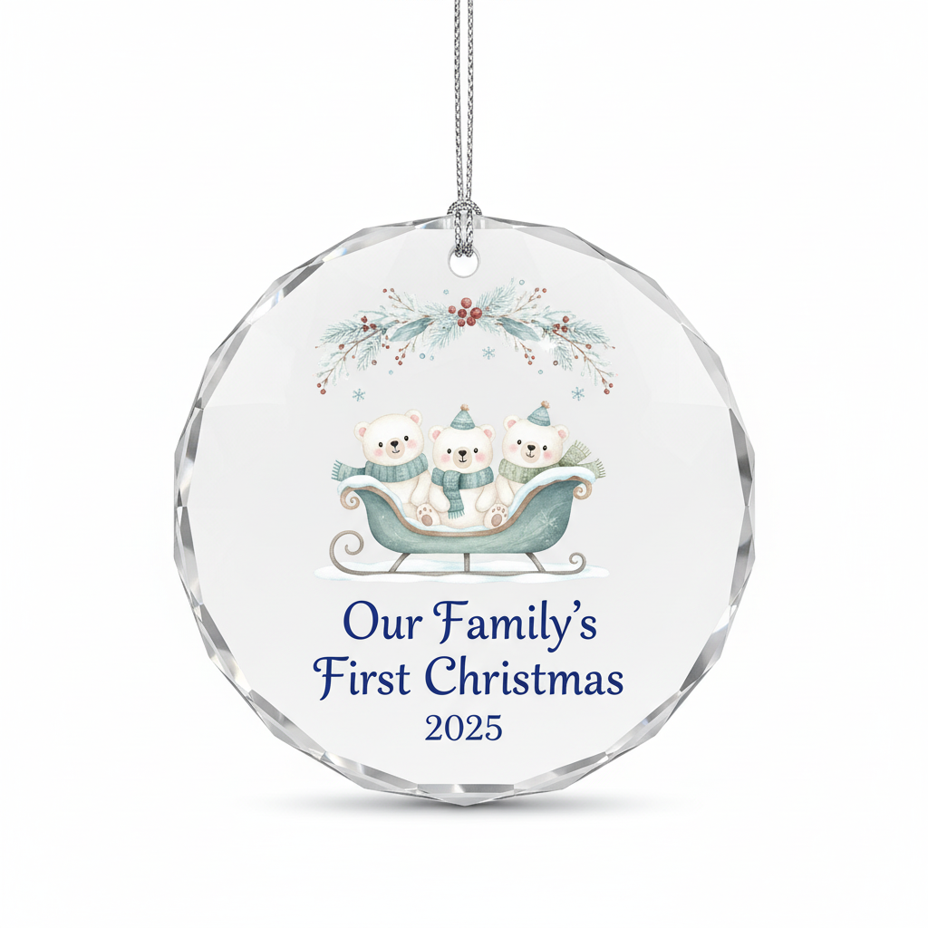 [2D FLAT ACRYLIC] Personalized Mom & Dad Memorial Ornament – In Loving Memory Christmas Keepsake Gift