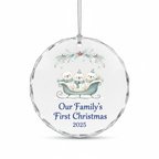 [2D FLAT ACRYLIC] Personalized Mom & Dad Memorial Ornament – In Loving Memory Christmas Keepsake Gift
