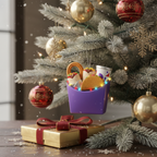 [2D FLAT ACRYLIC] Funny Taco Christmas Ornament – Unique Mexican Food Holiday Decor