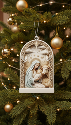 [2D FLAT ACRYLIC] Personalized Christmas Ornament for Mom – Custom Keepsake Gift for Mother