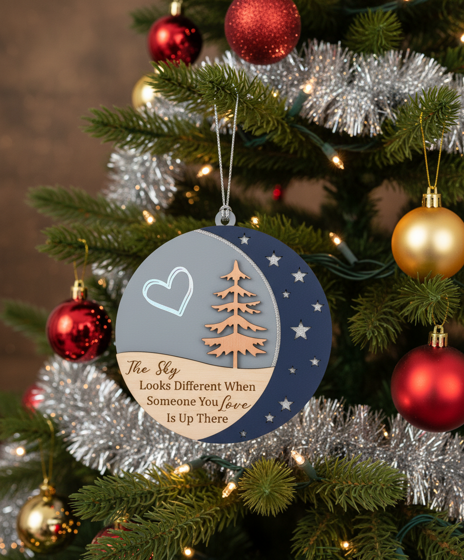 [2D FLAT ACRYLIC] Remembrance Memorial Ornament 2025 – The Sky Looks Different Sympathy Gift