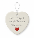 [2D FLAT ACRYLIC] Appreciation Gift Ornament 2025 – 'Never Forget The Difference You Made' Keepsake