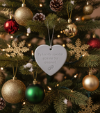 [2D FLAT ACRYLIC] Funny Coworker Gift Ornament – Heart-Shaped Ceramic Keepsake for Work Friends