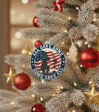 [2D FLAT ACRYLIC] Veteran Christmas Ornament – Patriotic Military Holiday Tree Decoration Gift