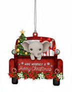 [2D FLAT ACRYLIC] Truck Driver Christmas Ornament | Festive Holiday Decor and Gift for Truckers