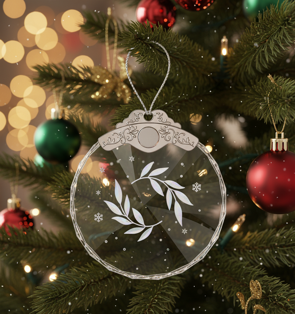 [2D FLAT ACRYLIC] 'Friends We Meet' Glass Friendship Ornament – Sentimental Gift for Best Friends