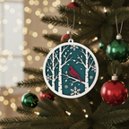 [2D FLAT ACRYLIC] Cardinal Memorial Ornament – In Loving Memory Remembrance Gift