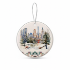 [2D FLAT ACRYLIC] Personalized New York City Christmas Ornament – Custom NYC Souvenir Gift