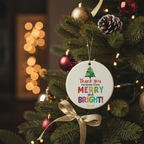 [2D FLAT ACRYLIC] Teacher Appreciation Ornament 2025 – Heartfelt Ceramic Christmas Keepsake