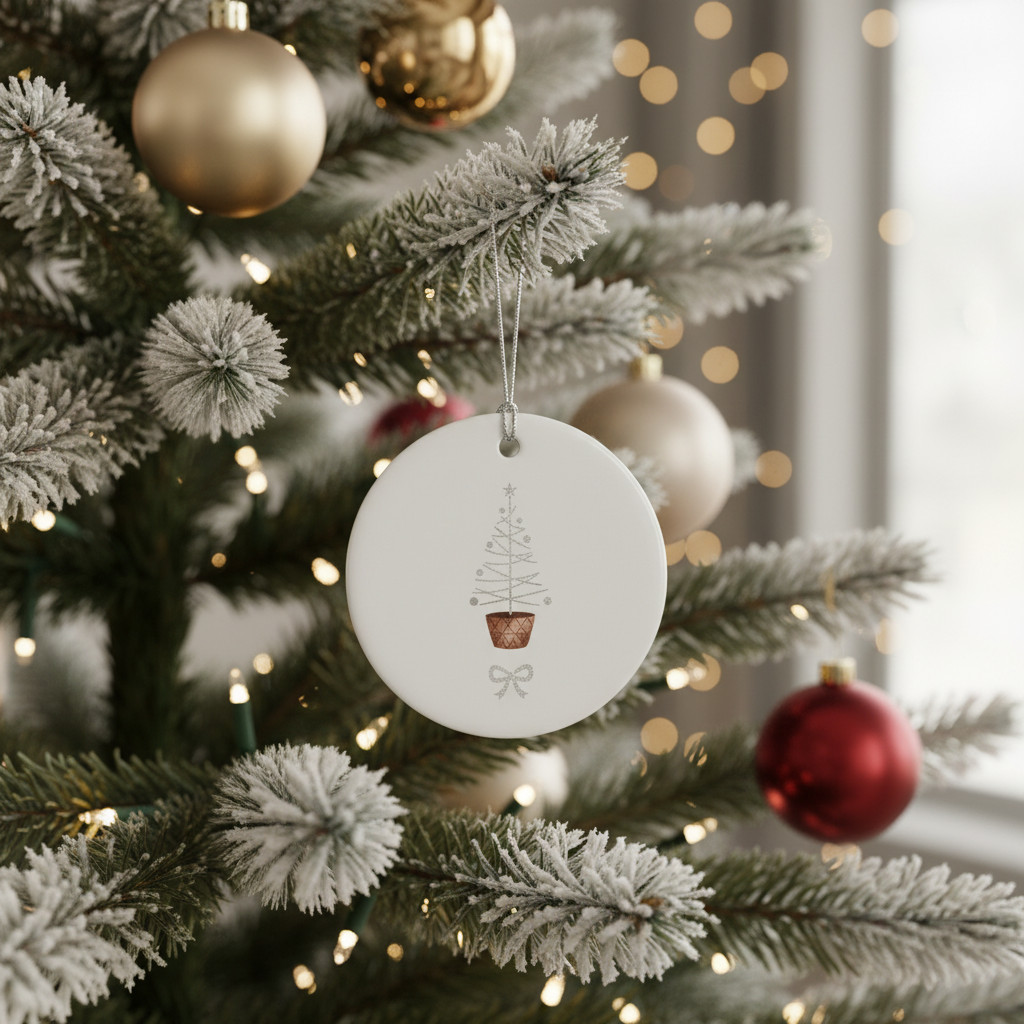 [2D FLAT ACRYLIC] Promoted to Grandparents Ornament – Personalized Pregnancy Announcement Gift