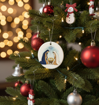 [2D FLAT ACRYLIC] Personalized Baby's First Christmas Ornament | Custom Name & Year Keepsake Gift