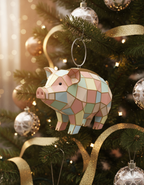 [2D FLAT ACRYLIC] Charming Pig Hanging Window Ornament – Farm Animal Decor Gift for Pig Lovers