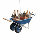 [2D FLAT ACRYLIC] Dump Truck Christmas Ornament | Festive Holiday Decor & Trucker Gift for Kids