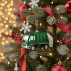 [2D FLAT ACRYLIC] Hand-Painted 18 Wheeler Christmas Ornament | Semi Trucker & Truck Driver Holiday Gift