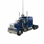 [2D FLAT ACRYLIC] Personalized Trucker Christmas Ornament | Custom Semi Truck Driver Gift