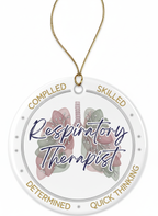 [2D FLAT ACRYLIC] Respiratory Therapist Christmas Ornament – Appreciation Gift for RTs & Coworkers