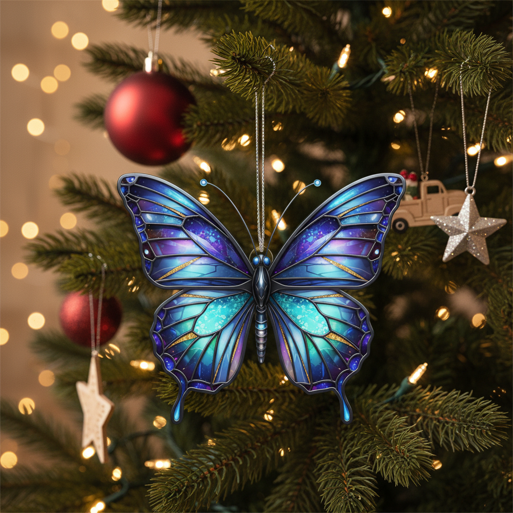 [2D FLAT ACRYLIC] Funny Just Divorced Christmas Ornament 2024 – Humorous Breakup Gift for Her