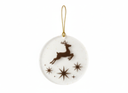 [2D FLAT ACRYLIC] Reindeer Christmas Ornament | Elegant Deer and Star Decoration | Holiday Tree Ornament 2025