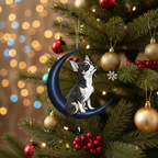 [2D FLAT ACRYLIC] Chihuahua Memorial Ornament | In Loving Memory Christmas Keepsake & Loss of Pet Gift