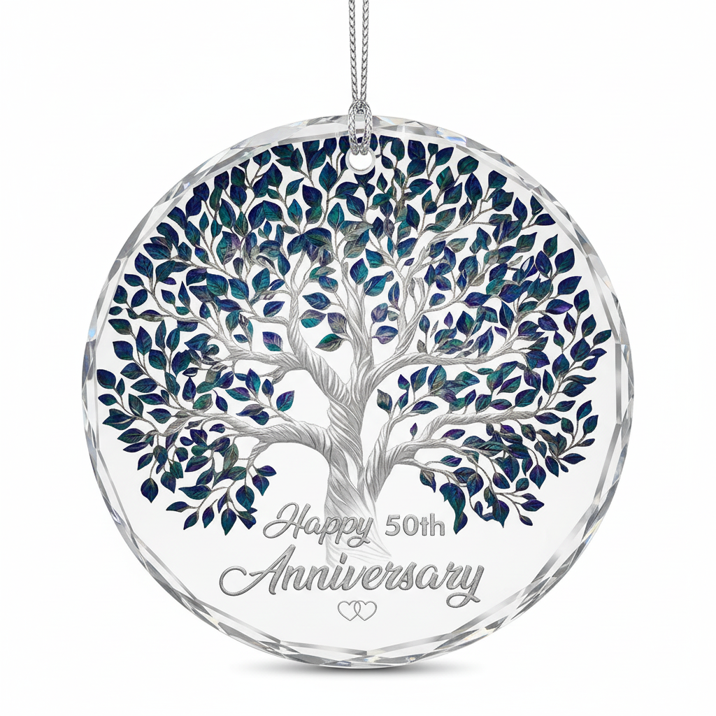 [2D FLAT ACRYLIC] 30th Pearl Anniversary Ornament 2025 – Keepsake Wedding Gift for Couples