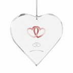 [2D FLAT ACRYLIC] 20th Wedding Anniversary Glass Ornament – 2025 Keepsake Gift for Couples