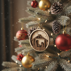 [2D FLAT ACRYLIC] Nativity Scene Ornament | 2D Flat Acrylic Christmas Ornament | Holy Family Christmas Tree Decoration 2025 | Religious Ornament Gift Idea