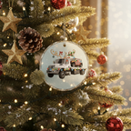 [2D FLAT ACRYLIC] Personalized Tow Truck Christmas Ornament | Holiday Decor & Gift for Truckers