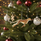 [2D FLAT ACRYLIC] Watercolour Cheetah Ornament – Unique Christmas Gift for Animal Lovers