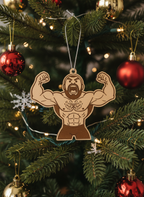 [2D FLAT ACRYLIC] Jason Kelce Shirtless Celebration Ornament – Funny Football Fan Gift