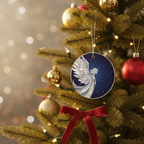 [2D FLAT ACRYLIC] Mother of Pearl Angel Ornament - Celestial Christmas Decoration