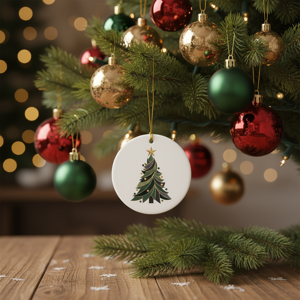 [2D FLAT ACRYLIC] Personalized First Christmas Married Ornament – Custom Keepsake Bauble for Newlyweds